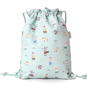 Mochila Saco de Tecido The Three Little Pigs